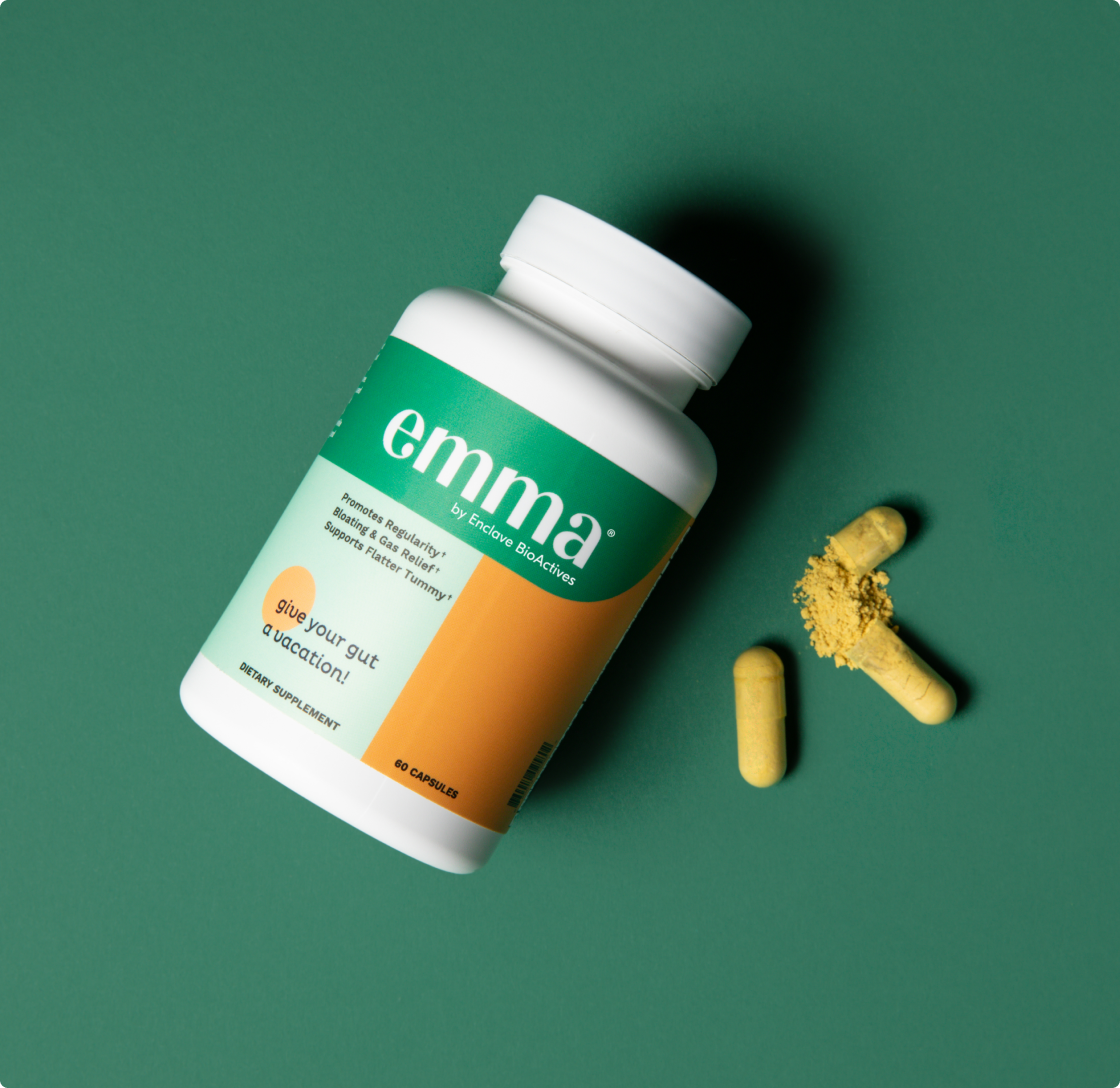 Emma Relieve supplement capsules for gut health